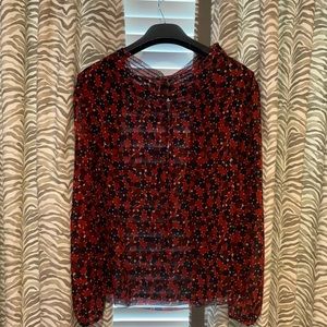 A gently worn DVF top, loose fit with bottoms